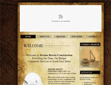 Tablet Screenshot of jeromebowenconst.com
